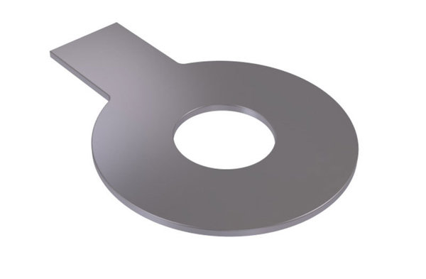 1 Stück rostfreie Edelstahl (A4) Scheiben mit Lappen (Sicherungsbleche mit Lappen) DIN 93 - 28 mm