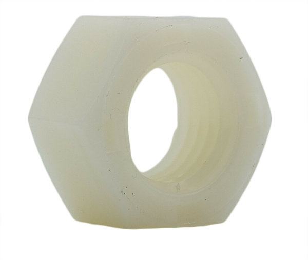 100 Stück Sechskantmuttern DIN 555 aus Kunststoff (Polyamid) - M 8