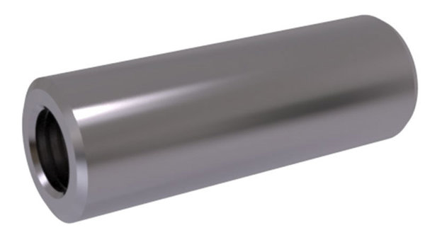 50 Stück Zylinderstifte mit Innengewinde DIN 7979 - gehärtet (Ausführung D) - blank - 12 x 70 mm
