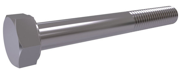 100 Stück Sechskantschrauben ISO 8765 mit Feingewinde - Güteklasse 10.9 - M 12 x 1,5 x 45 mm