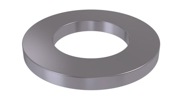 500 Stück flache Scheiben ISO 7091 - mit Fase - blank - 100 HV - 12 mm