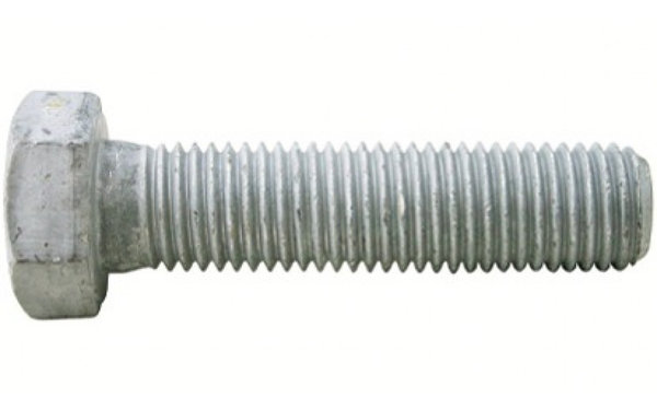 25 Stück Sechskantschrauben ISO 4017 (ehemals DIN 933) - GK 5.6 - feuerverzinkt - M 24 x 75 mm