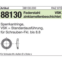 1000 Stück Sperrkantringe - Standardausführung - Form VSK - zlmb - 8 x 14 x 1,6