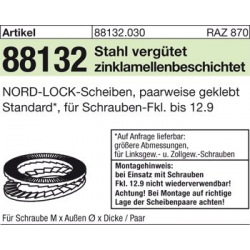 200 NORD-LOCK-Scheiben - Standard - paarweise verbunden - zlmb - NL 8